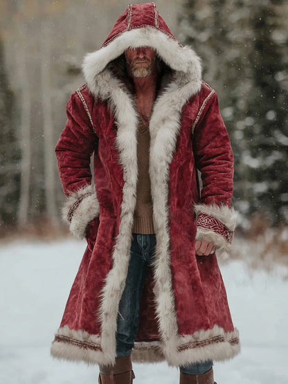 Mäns jul inspirerad pälshuvad rocka