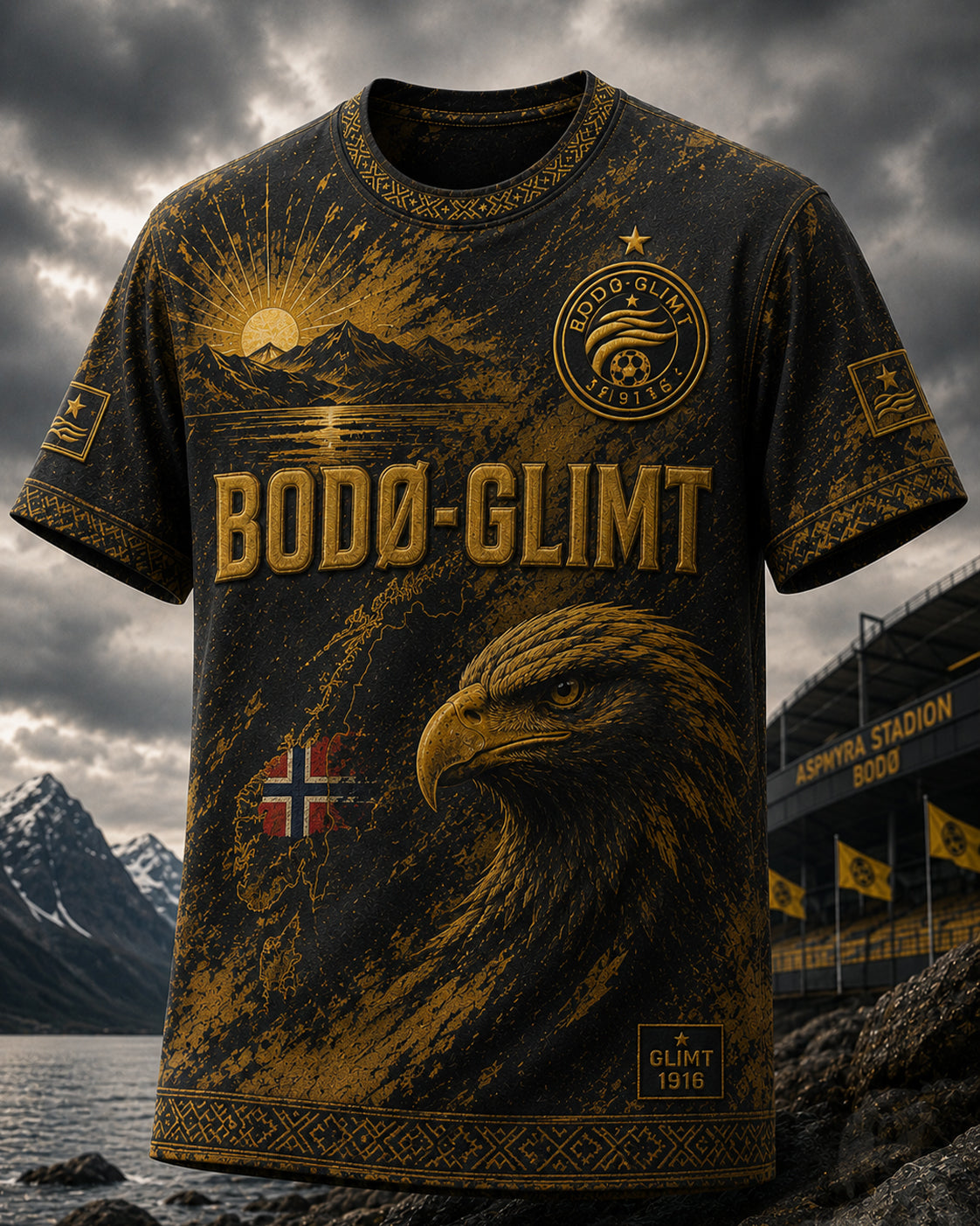 Mäns Norge Fotboll Bodø/Glimt Short-Shirt
