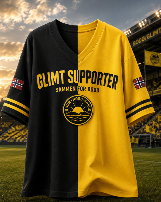 Kvinnors fotboll Bodø/Glimt V-Hack Mellanärm T-shirt
