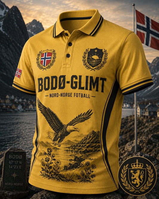Mäns Norge Fotboll Bodø/Glimt Kort ärm Polo tröj