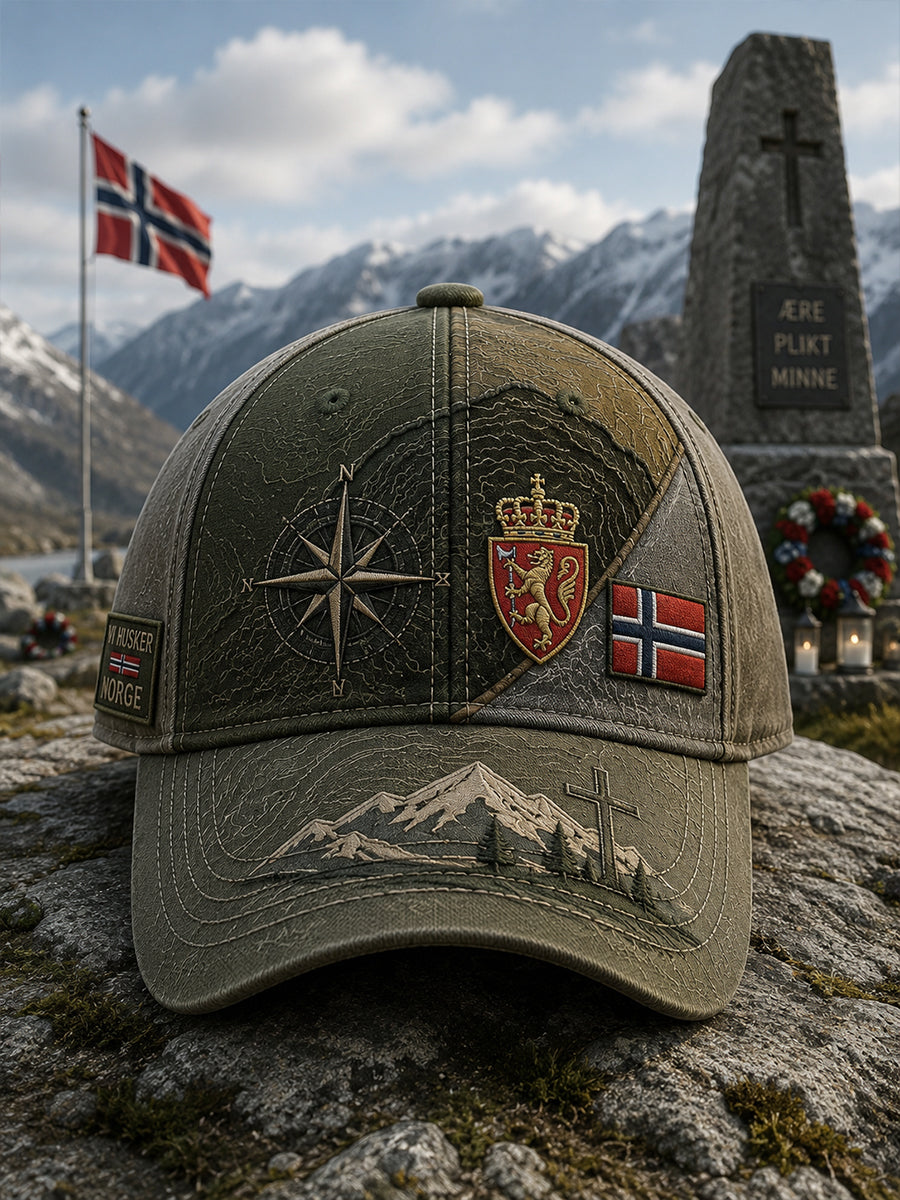 Unisex norsk militär resehatt