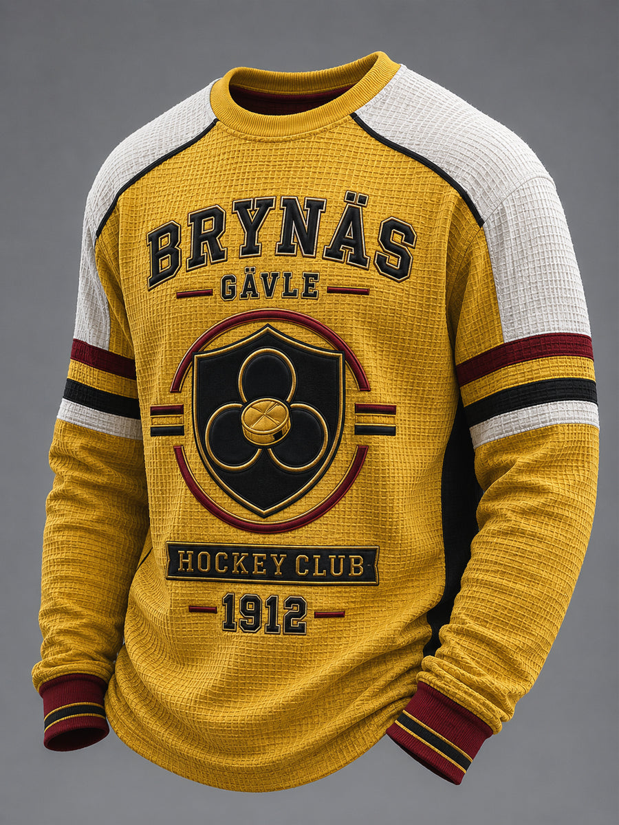 Brynäs Gold Svart klöver hockey fan Topp