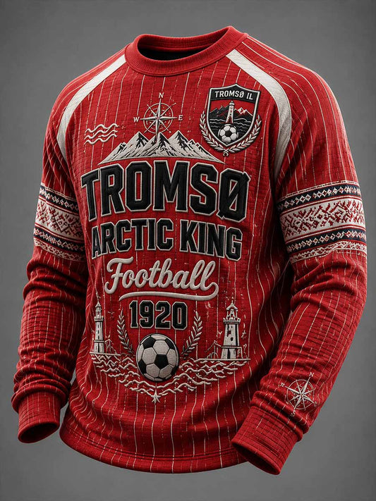 Herrtröja med fotbollsmönster från Tromsø Northernmost Football Club