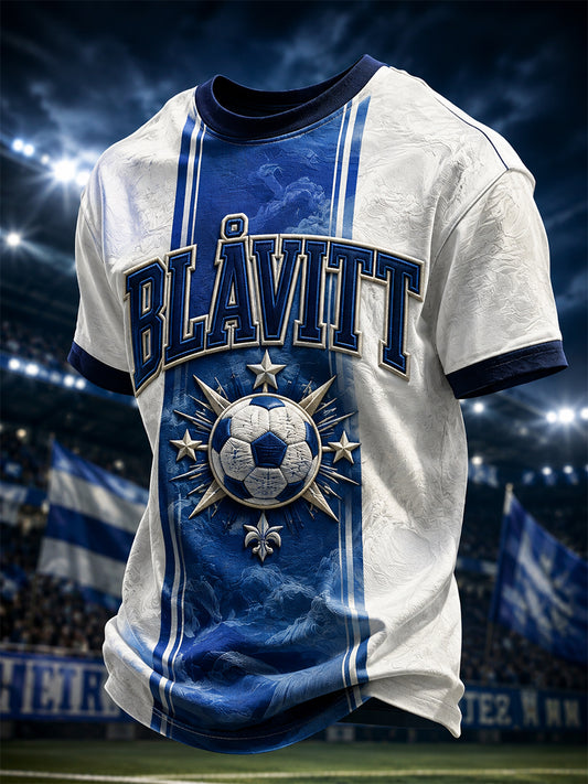 Herrar Retro IFK Göteborg Svensk Fotbollsläkkare T-shirt
