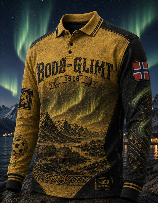 Herrarnas fotbollströja från Norge med lång ärm, Bodø/Glimt