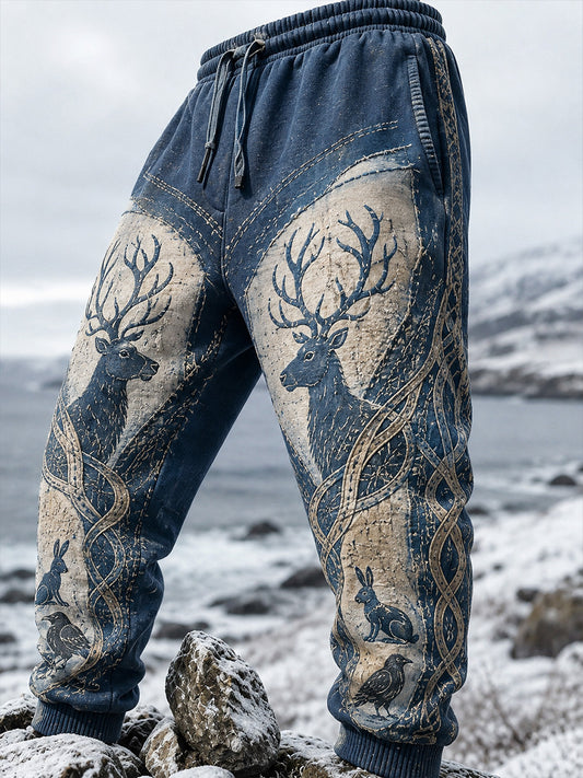 Retro Nordic Art-Print Casual Bekväma