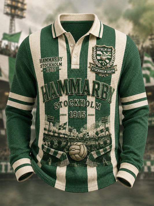 Herrarnas svenska fotbollströja för Hammarby-supportrar med lång ärm