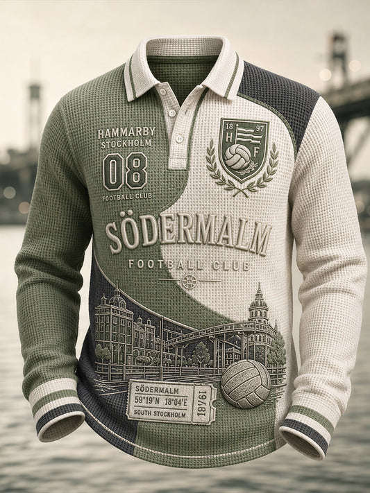 Mäns svensk fotboll Hammarby fans älskare Långärm skjorta