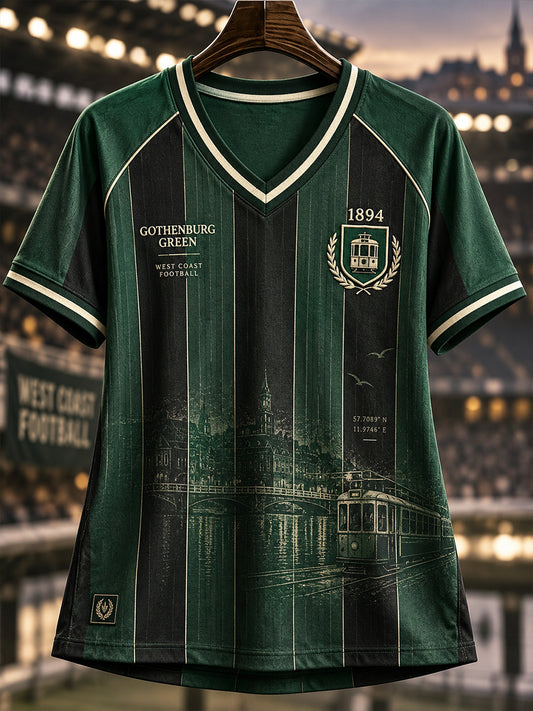 Kvinnors svensk fotboll Hammarby Fans Lover Short Slem T-shirt