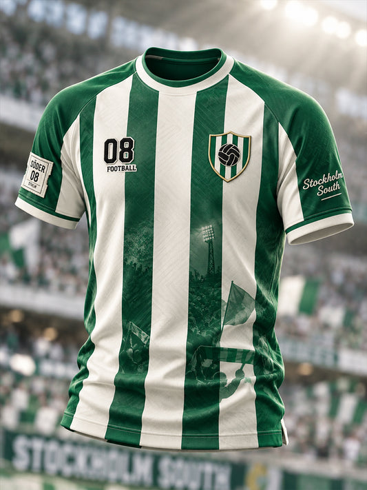 Herrtröja i svensk fotboll – favorit för Hammarby-supportrar, kortärmad t-shirt