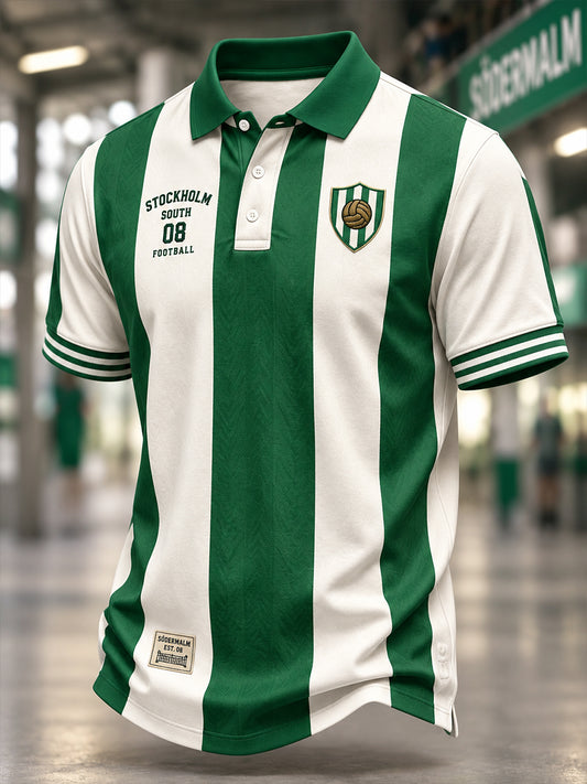 Mäns svensk fotboll Hammarby fans älskare Kort ärm skjorta