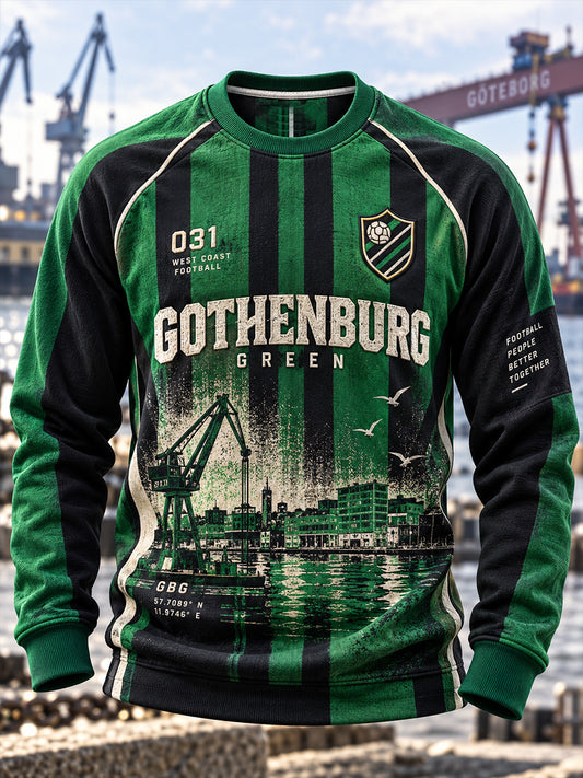 Mäns svensk fotboll Gais fans älskare Lång ärm