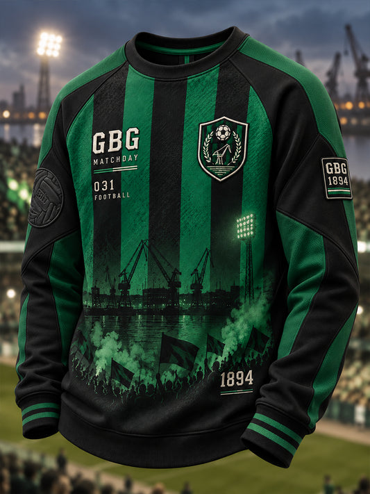 Herrarnas svenska fotboll Gais-supportrar älskare långärmad
