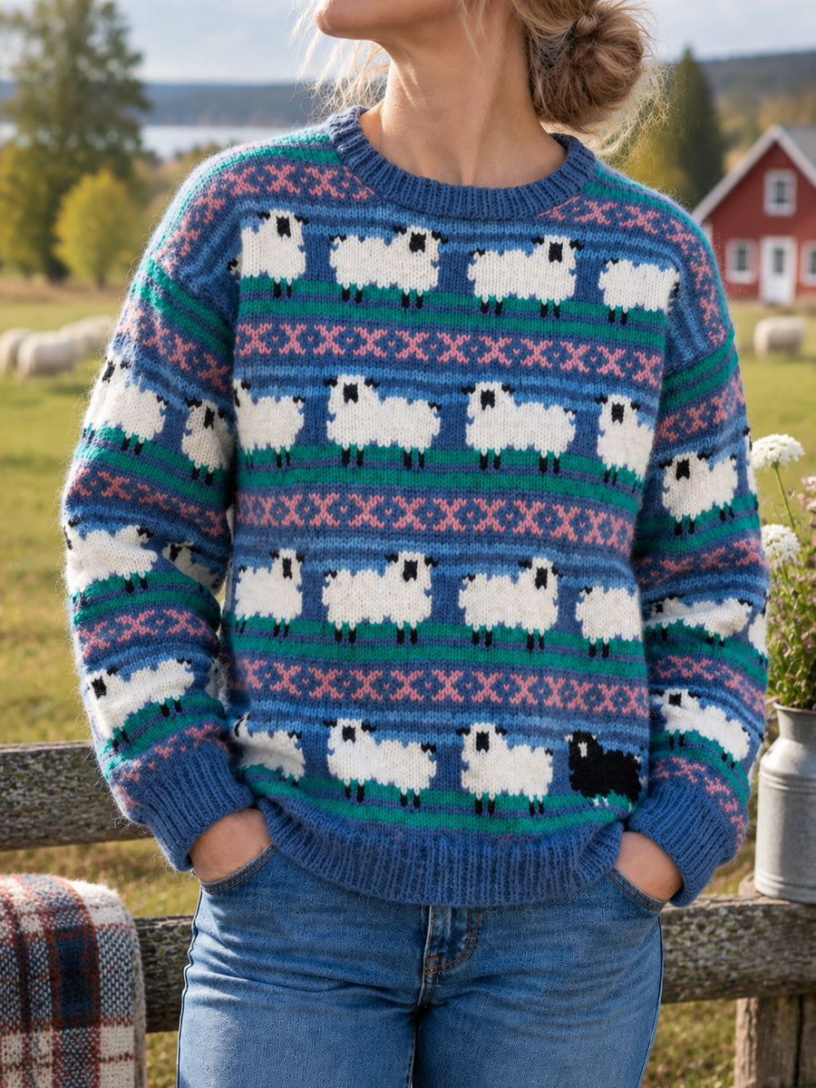 Nordisk Ullfjällsstickad Tröja