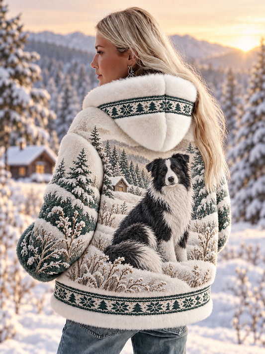 Kvinnors Vintage Animal Art Print Casual & Bekväm Flannel Jacka