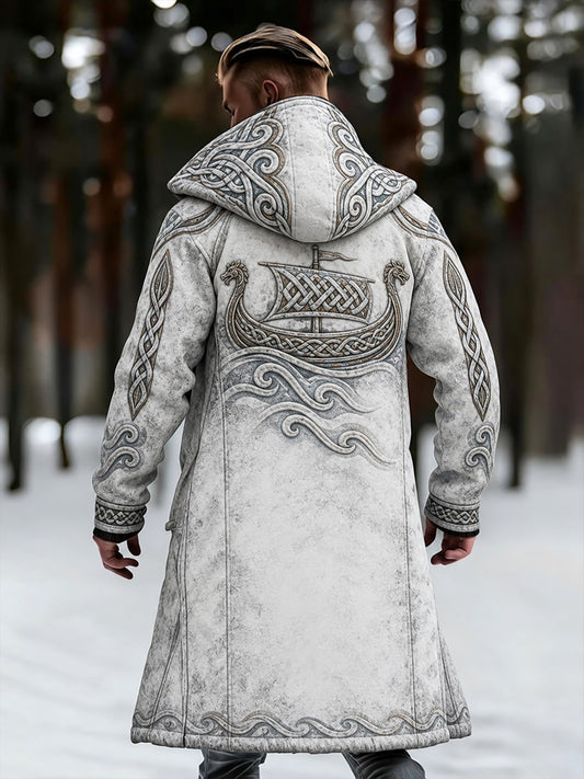 Herrjacka i vikingvävd kompositfleece