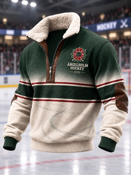 Herrpullover med kvartsdragkedja, Ängelholm Hockey Classic