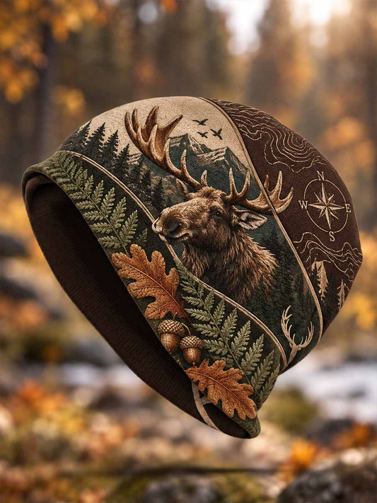 Unisex-hatt med tryckt, vintageinspirerat mönster från jaktperioden