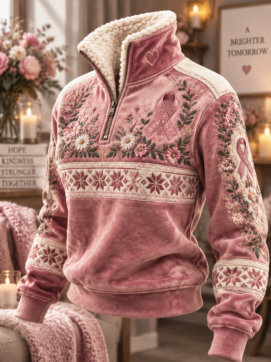 Kvinnor rosa oktober Styrka Pullover