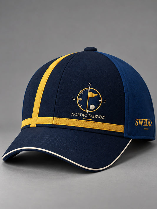 Unisex basebollkeps med golftema på svenska