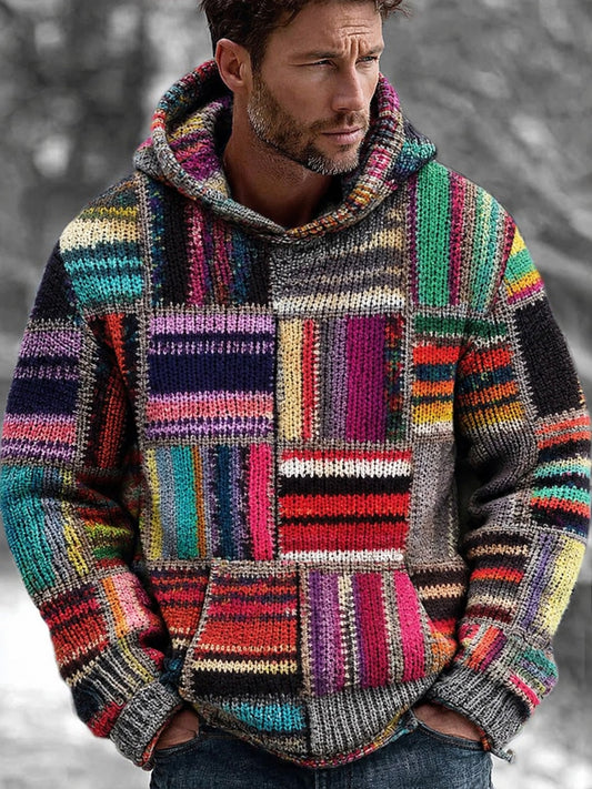 Mans Vintage Casual Hoodie Tröja