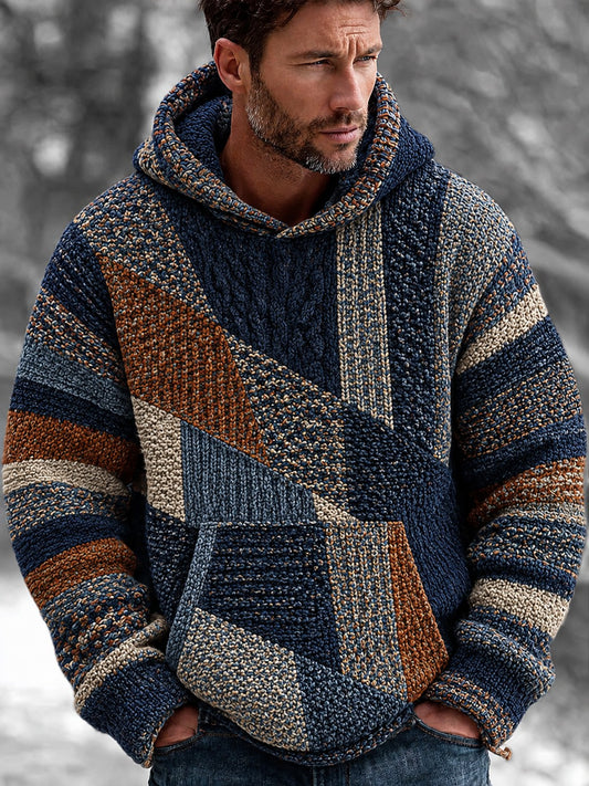 Mans Vintage Casual Hoodie Tröja