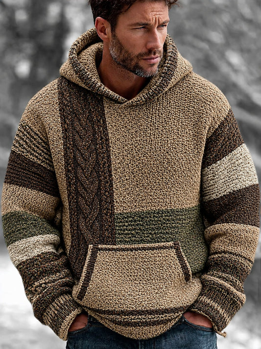 Mans Vintage Casual Hoodie Tröja