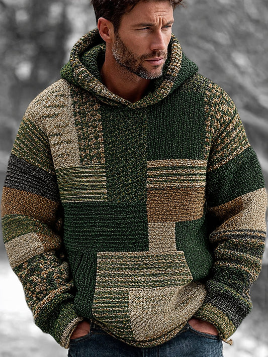Mans Vintage Casual Hoodie Tröja