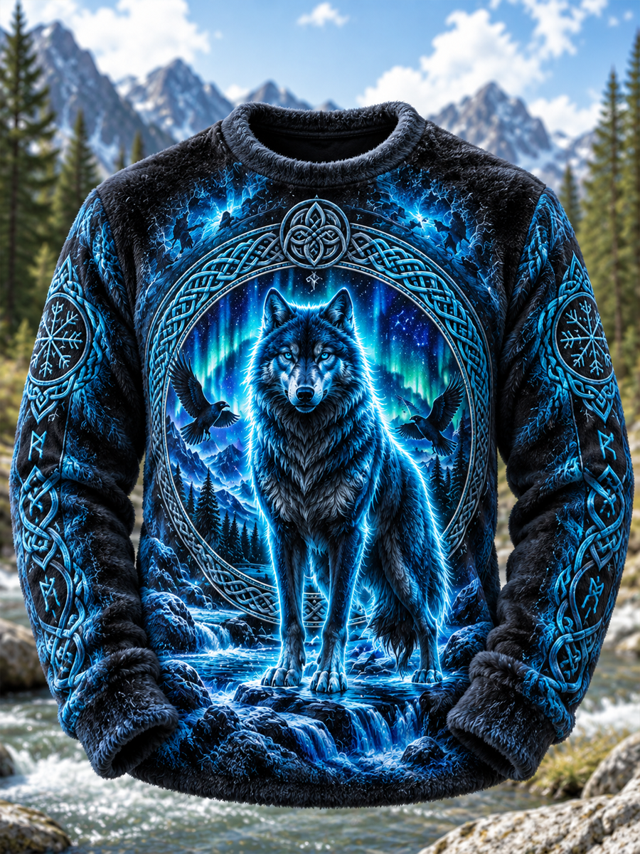 Mäns Viking Flannel Topp