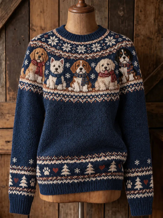 Kvinnors julhundar Skriv ut tröjar