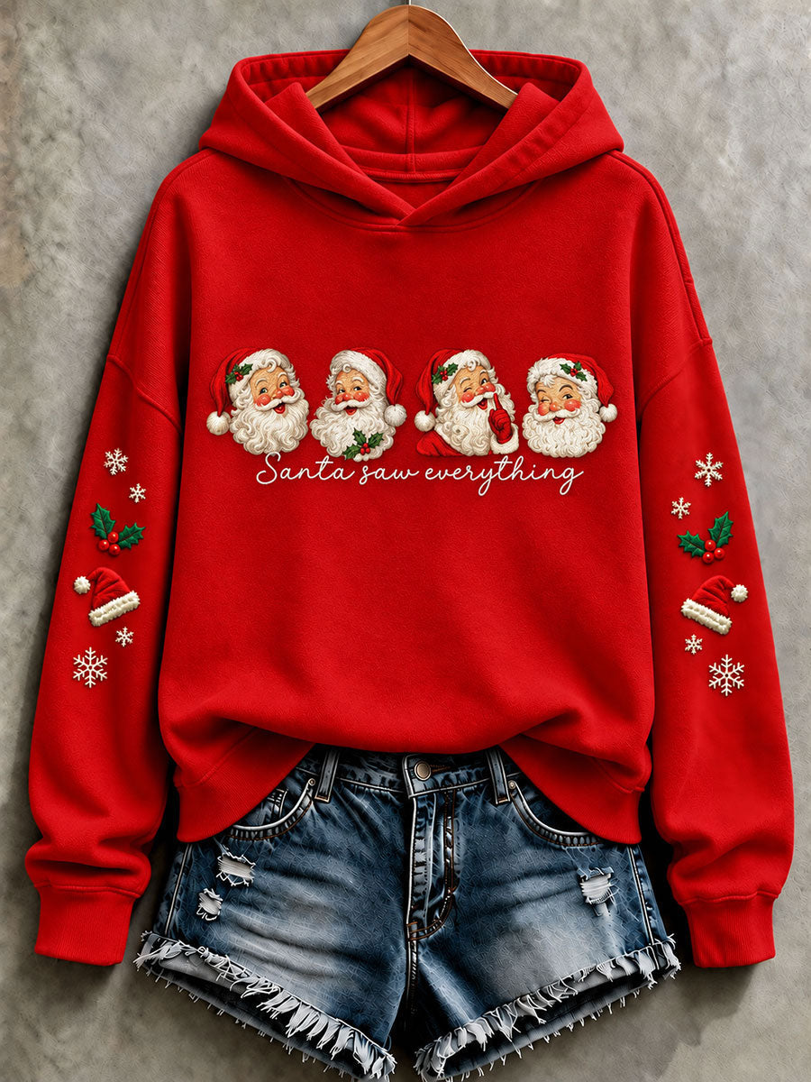 Kvinnors jul Jultomten Regelbunden Sweatshirt