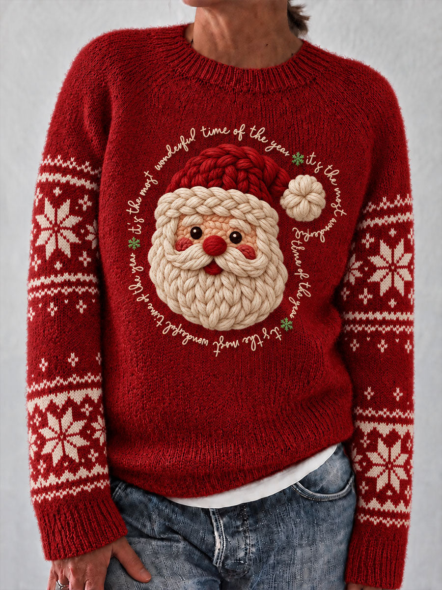 Kvinnors jul Santa Print tröjar