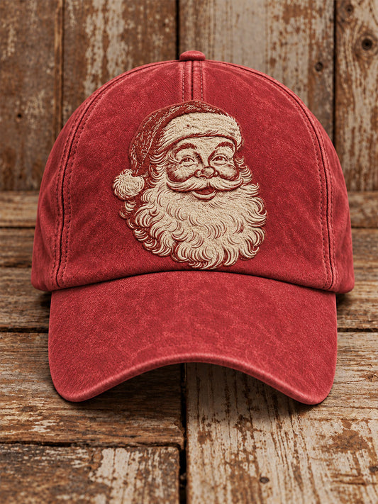 Vintage Santa Claus jul Print Unisex hatt