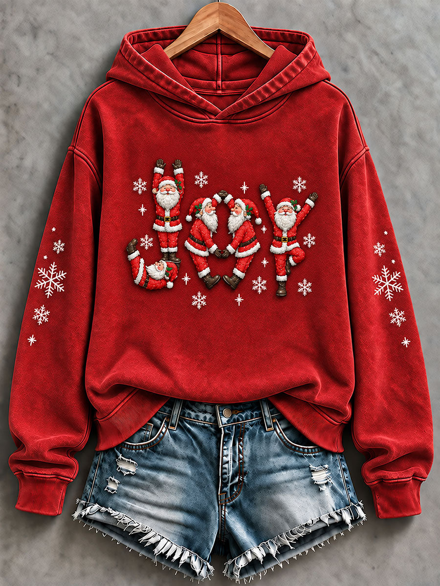 Kvinnors roliga jul jultomten Print Casual Regelbunden Sweatshirt