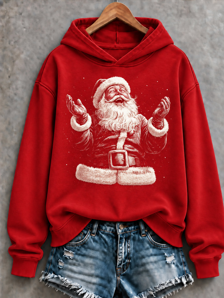 Damtröja med klassisk julmotiv – tomte, i normal passform